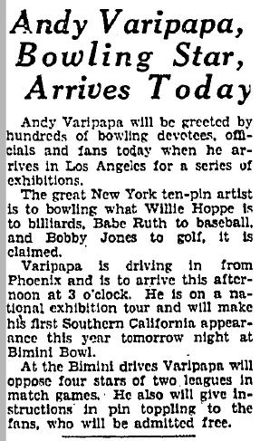 Varipapa in LA - Nov 11, 1935