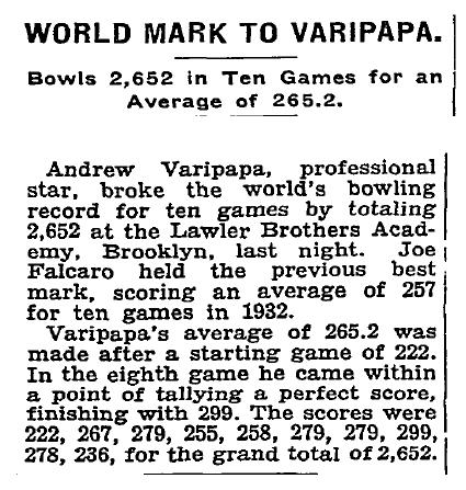 World Mark to Varipapa - Sept 4, 1935